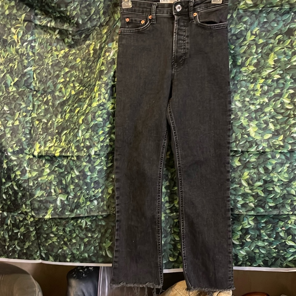 Zara button fly jeans